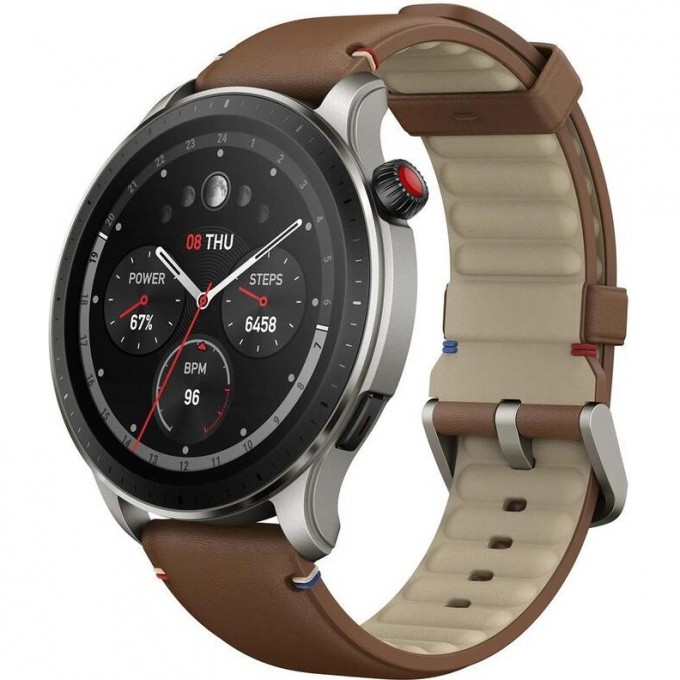 Смарт-часы AMAZFIT GTR 4 A2166 brown leather AMF-6972596105725